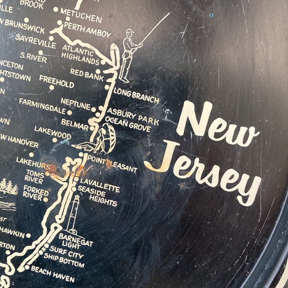 VTG New Jersey Tin Souvenir Tray - Picture 2 of 6